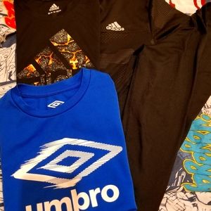 Boys size 10/12 Tshirts bundle, Adidas and Umbro